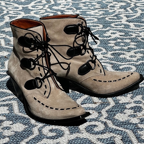 Coach Lace Up Chain Bootie - Picture 1 of 8